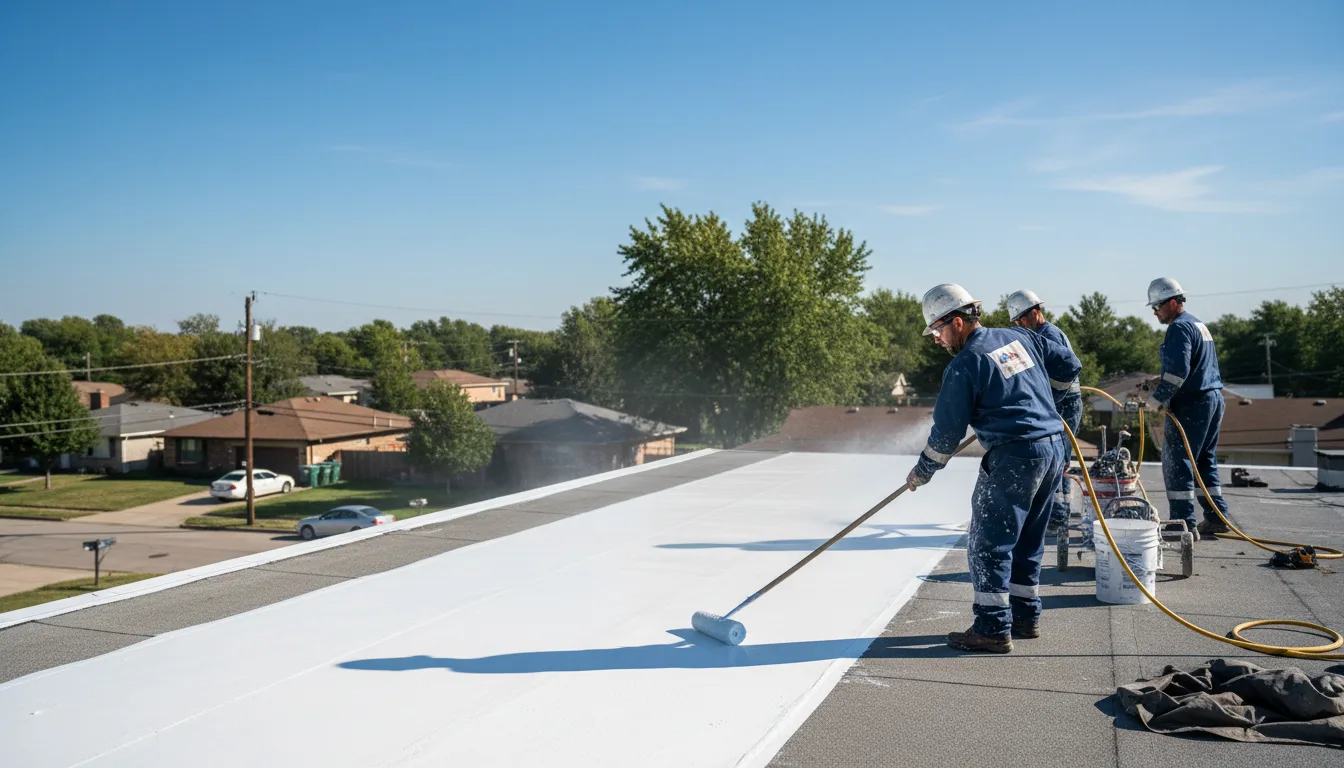 Commercial roof coating in Twin Bridges, CA near me